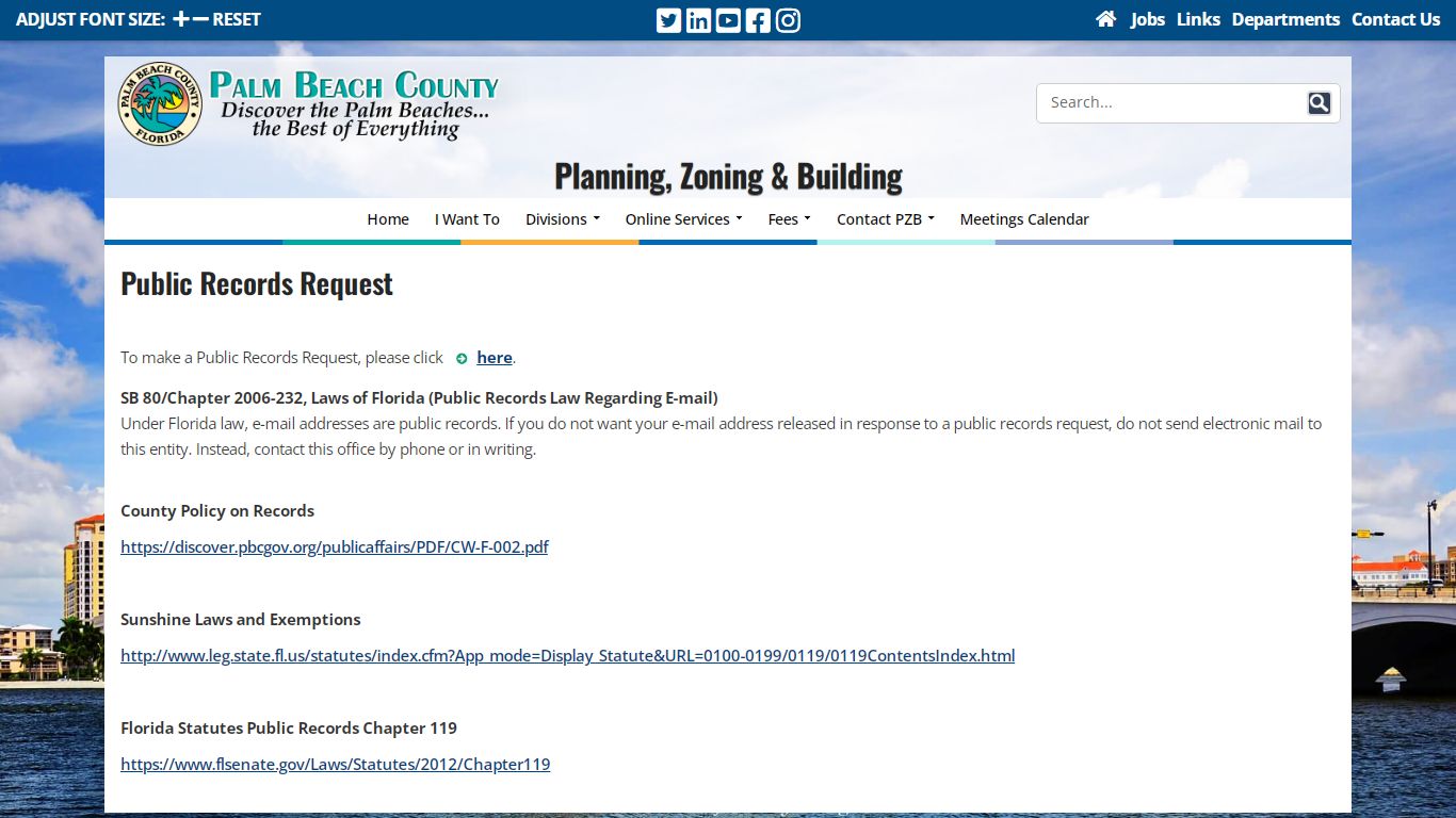 Planning, Zoning & Building Public Records Request - Palm Beach County ...
